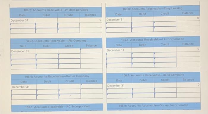of accounts includes the account number used for each account and any