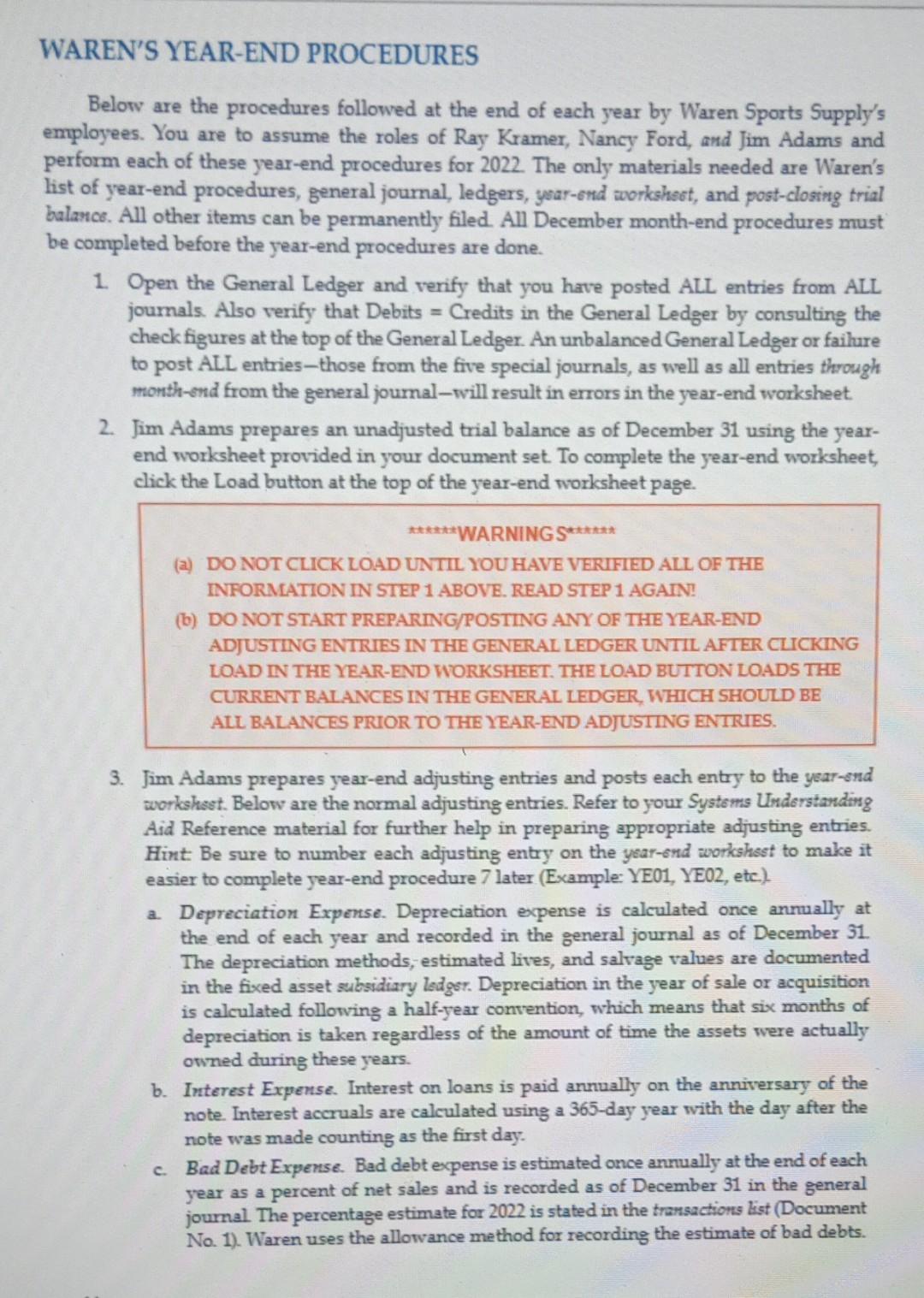 on page 15. All documents and records are to be filed following