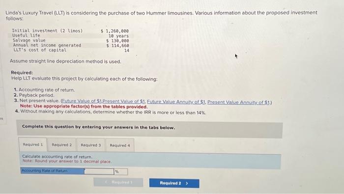  Please answer each part to this question! thank you!! Linda's Luxury