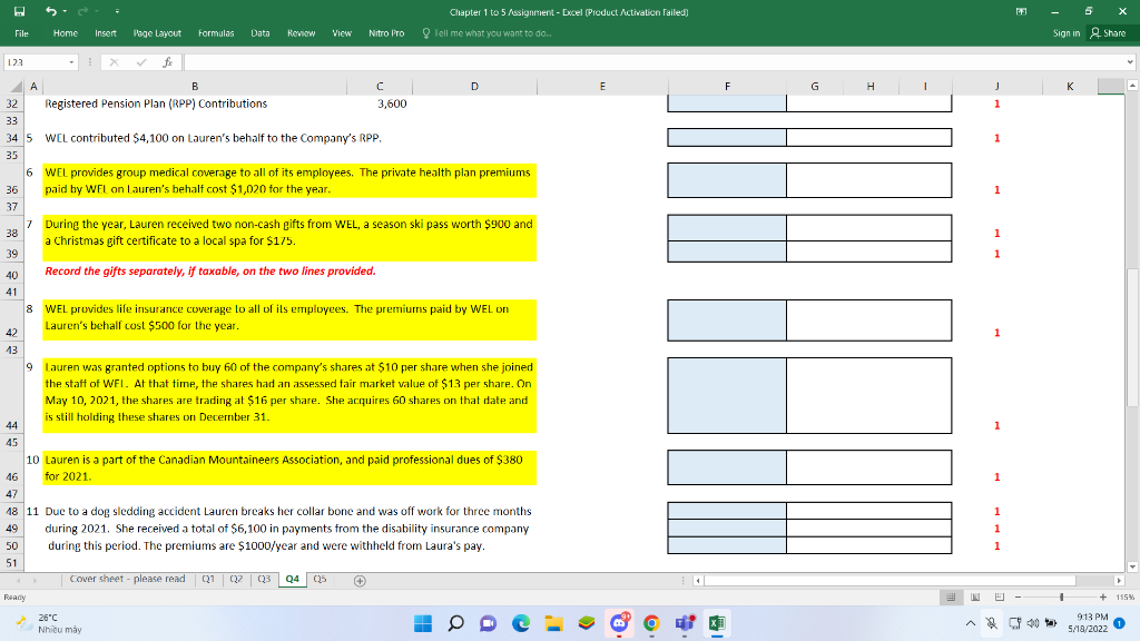 Please help me solve this question 6 x Chapter 1 to 5