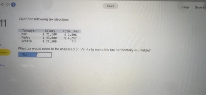 both questions please Ch 01 Saved Help Save & Given the following