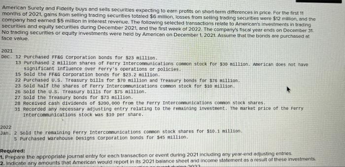 its 2021 balance sheet and income statement as a result of these
