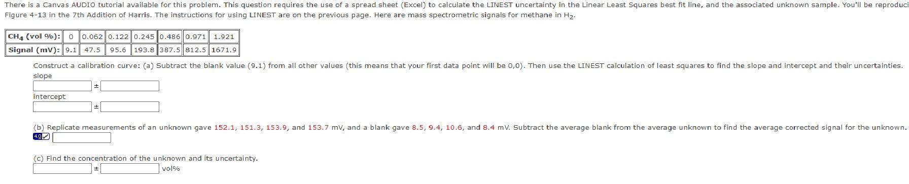 Please solve correctly using excel & pay attention to the sig figs