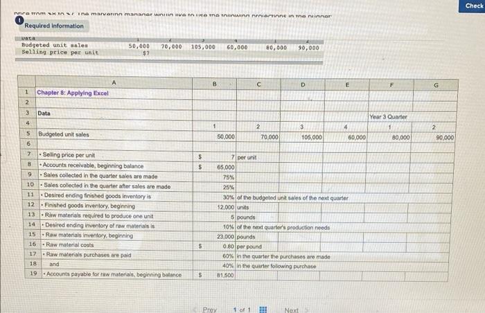 to create your own worksheet version of the Review Problem in the
