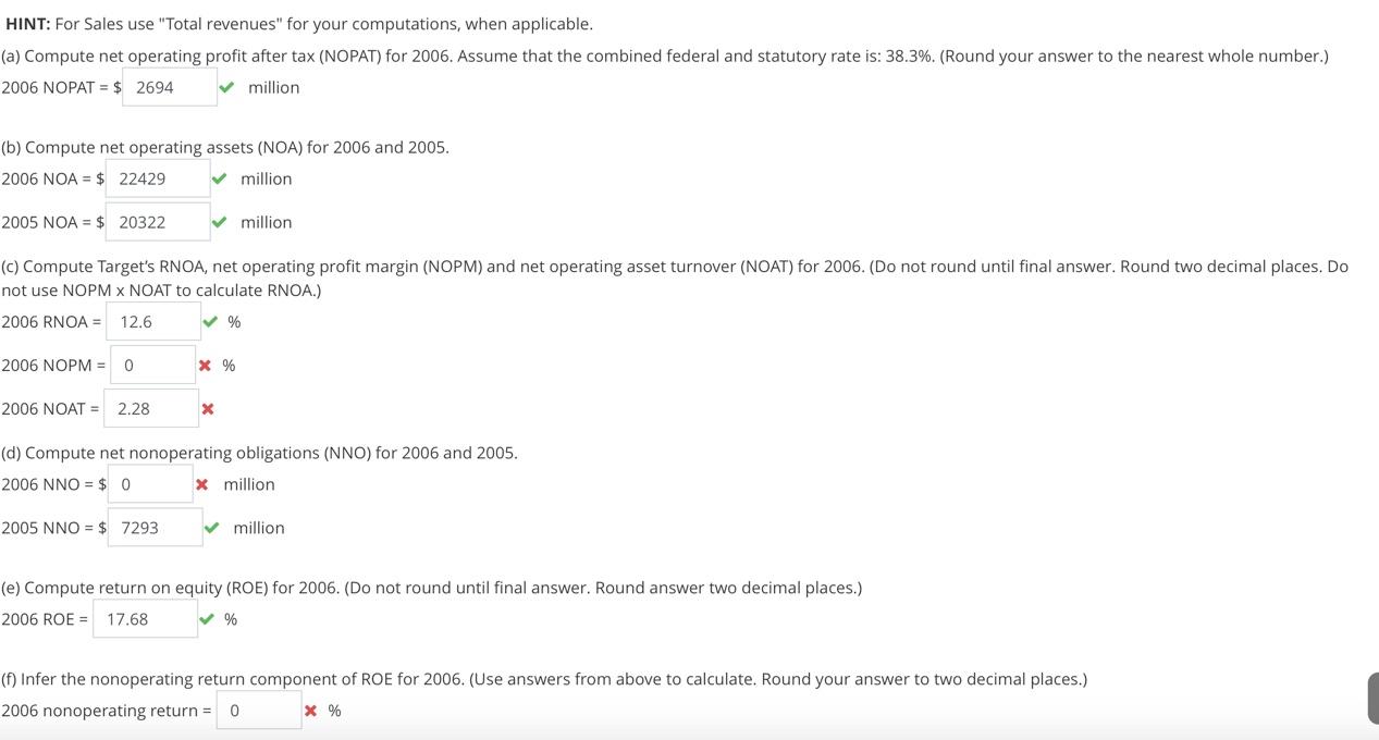 statements for Target Corporation follow. Income Statement For Fiscal Years Ended ($