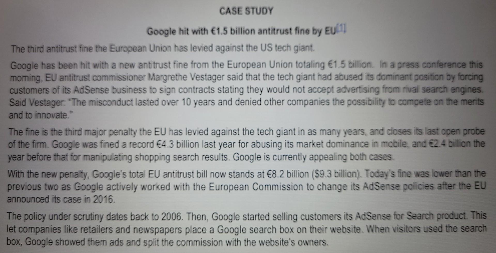  This question is based on the Module : Introduction to Business