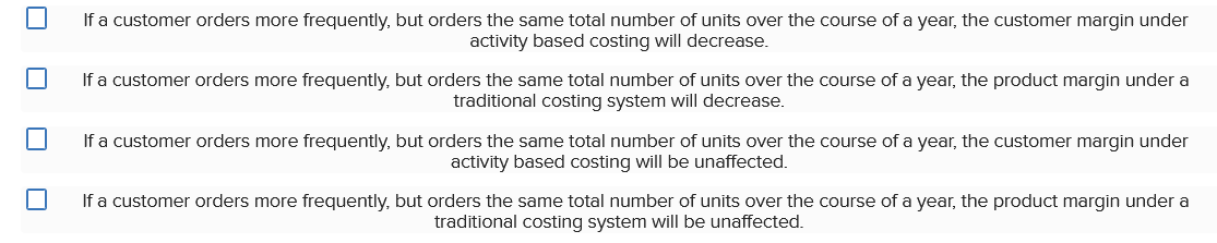 that Office Mart places orders more frequently, but everything else remains the