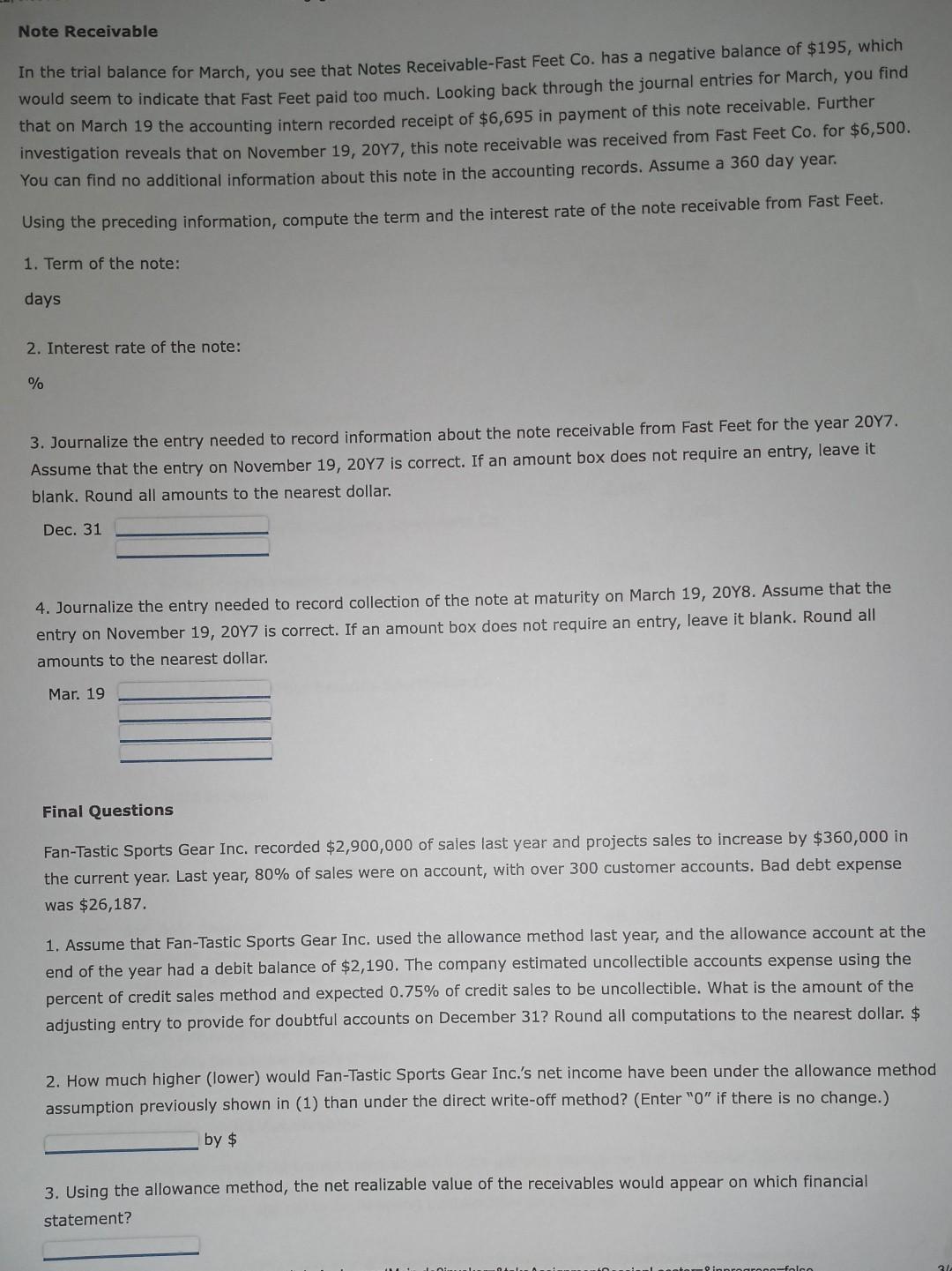 $195, which would seem to indicate that Fast Feet paid too much.