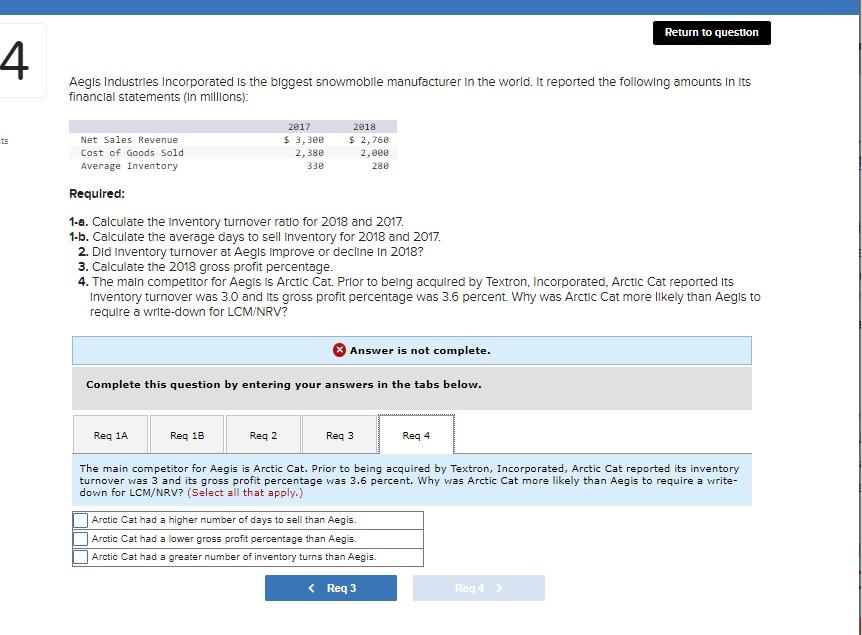Hi Help with this part 4 please Return to question 4 Aegis