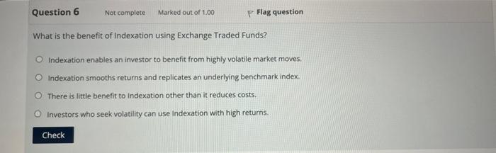 which one is correct and why ? Question 6 Not complete Marked