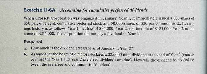 $50 par, 6 percent, cumulative preferred stock and 50,000 shares of $20