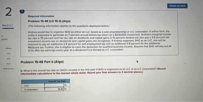 information applies to the questions displayed below) Andrea would like to organize