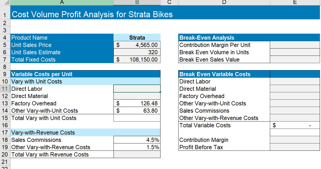 the Labour Costs sheet) for all staff assigned to that product line