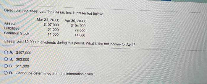 3. Balance Sheet 4. Statement of Retained Earnings O A. 1, 2,