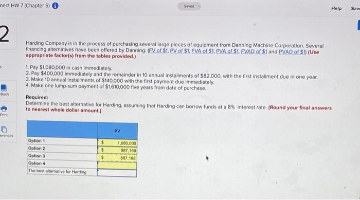 please help! I am completely lost. nect HW 7 (Chapter 5) Seved