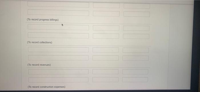 contract for $10.6 million. The following data pertain to the construction period