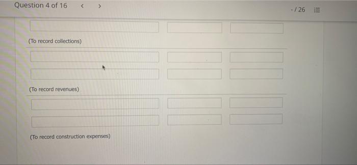 -0- 3,455.000 4,045,000 3.100,000 Estimated costs to complete Progress billings for the