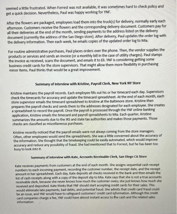 least five current business processes. These diagrams will serve multiple purposes. YNF