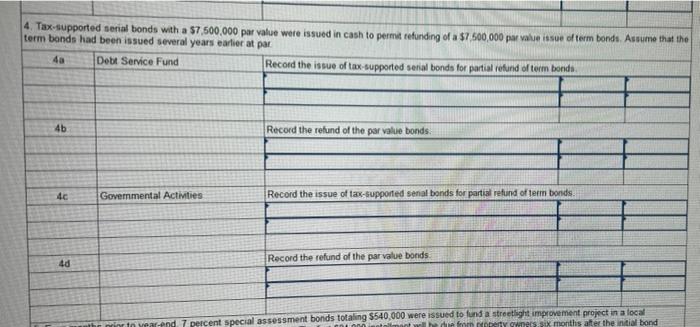 Prepare in general journal form the necessary entries in the governmental activities