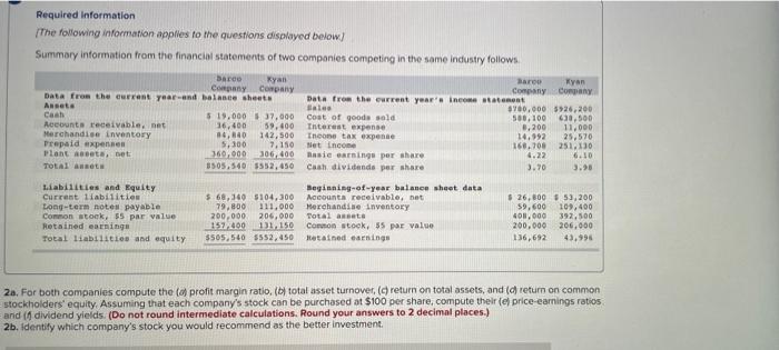 this is part two so please asnswer each question and each box