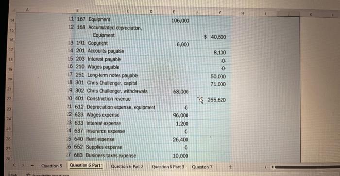 question but has 3 part to answer and this is all the