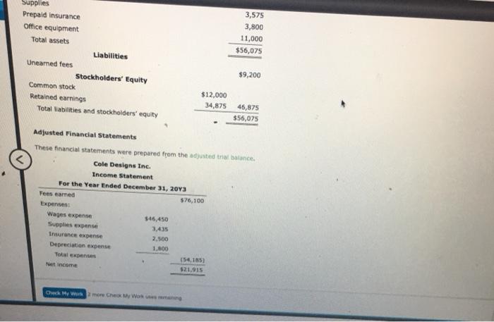 correct. This si the second try. Thanks! stery Problem: The Adjusting Process.