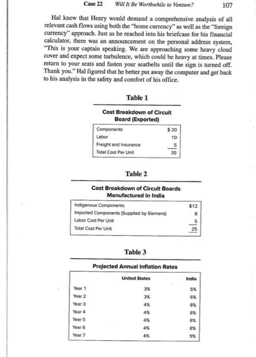 needed for the joint venture in India or in the United States?