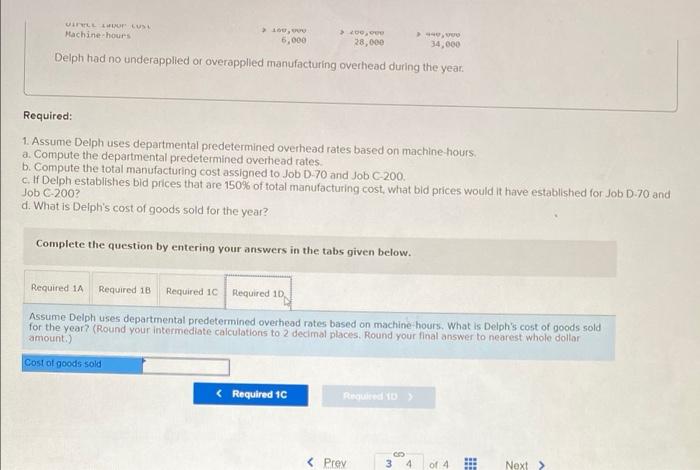 overhead rates Molding Department per MH Fabrication Department per MH Required A