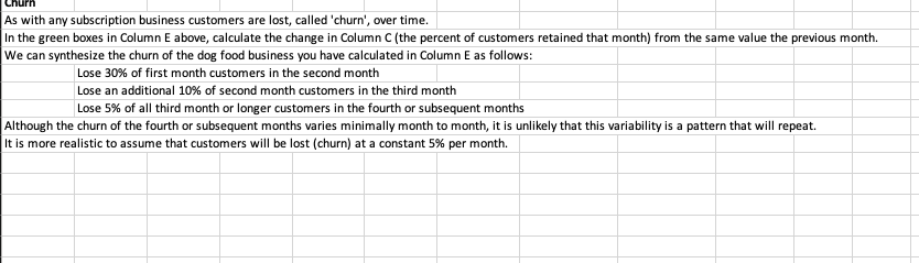 How would I solve for Churn using this? As with any