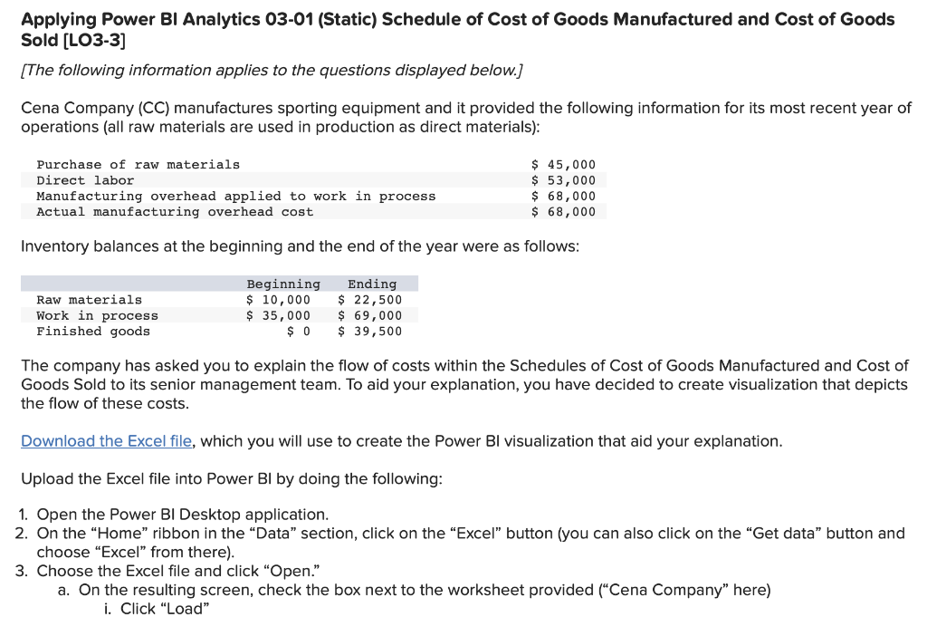 Applying Power BI Analytics 03-01 (Static) Part 2 Upload your visualizations