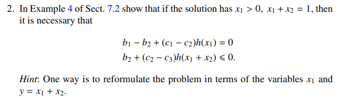  Example 4: 2. In Example 4 of Sect. 7.2 show that