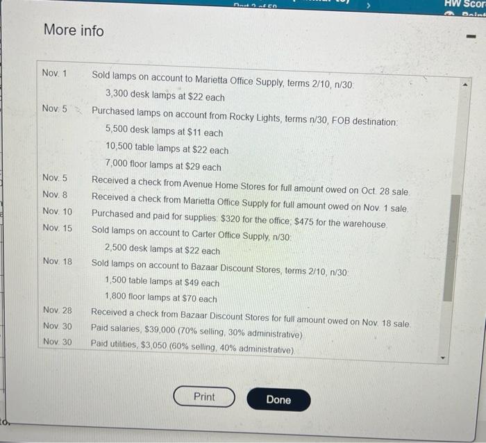 opening balances as of September 30,2024 . Complete the inventory records using