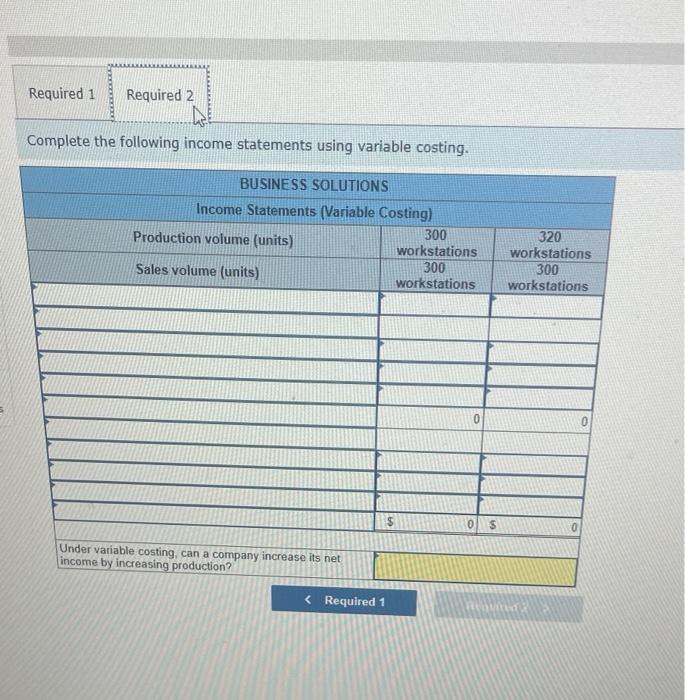 line of computer workstation furniture to equal 300 workstations (at a sales
