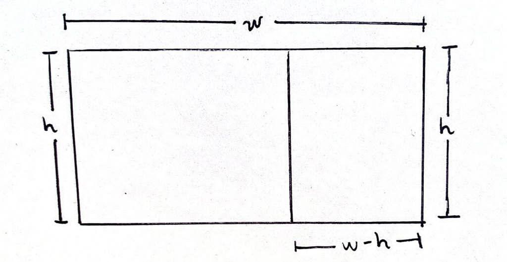 RSTUDIO CODE Shoshoni rectangles. Consider a rectangle with height h and width