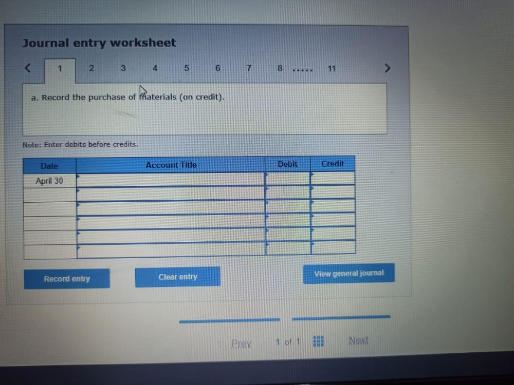 a. Raw Materials Inventory has a March 31 balance of $86,000 b.