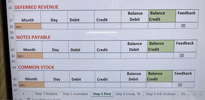 & Credit & Debit & Credit & \\ \hline 54 & Jan.