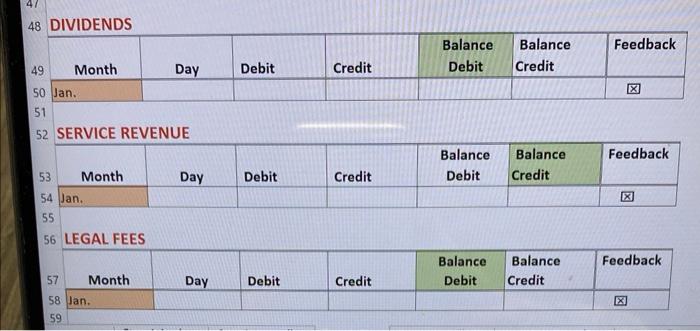 & & & & & \\ \hline \end{tabular} 56 LEGAL FEES fote