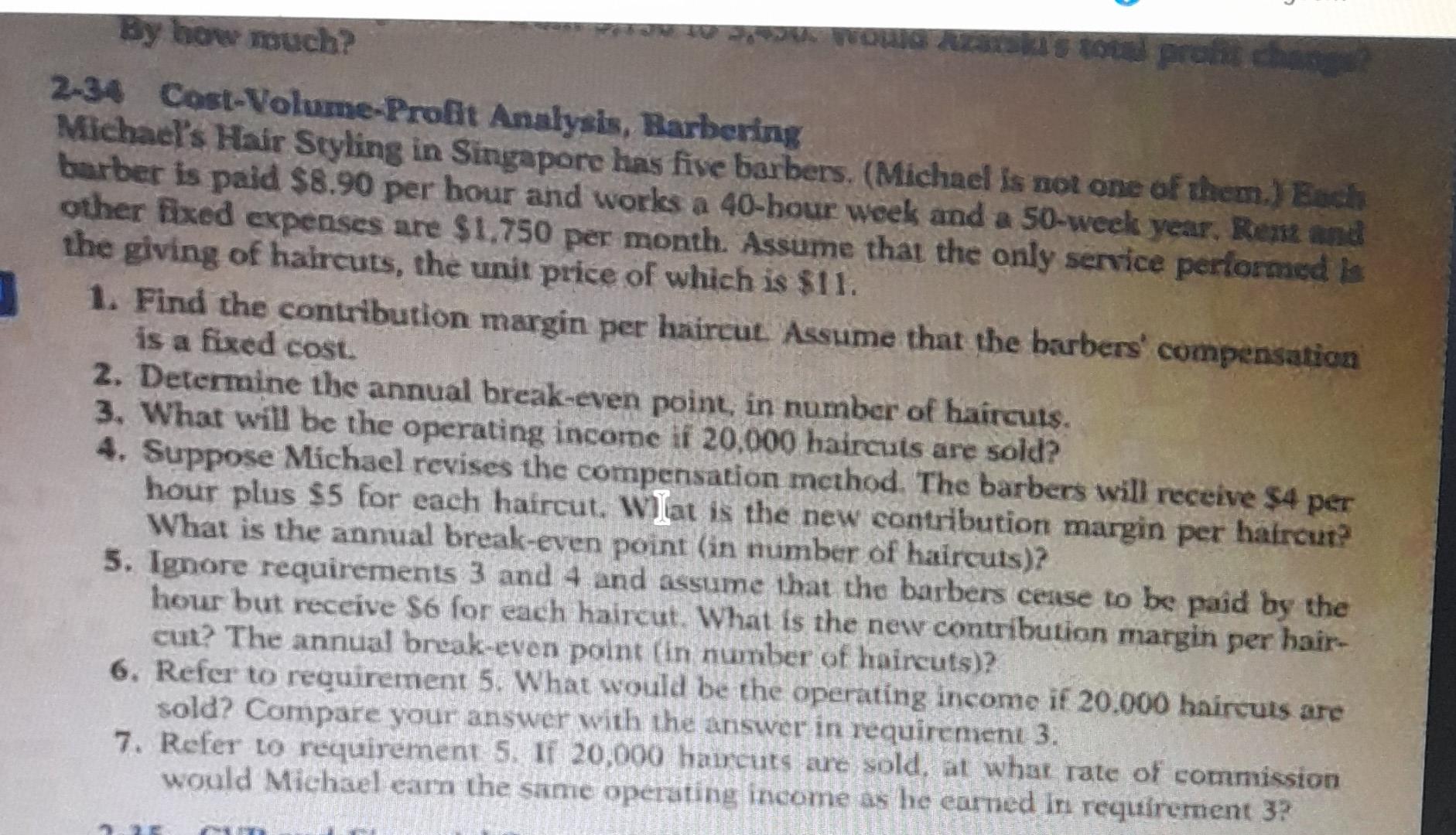 Azarski owns and operates a restaurant. Her fixed costs are $10,500 per