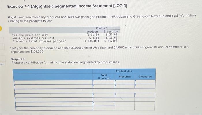 Having trouble with these problems, could anyone please help? Exercise 7-4 (Algo)