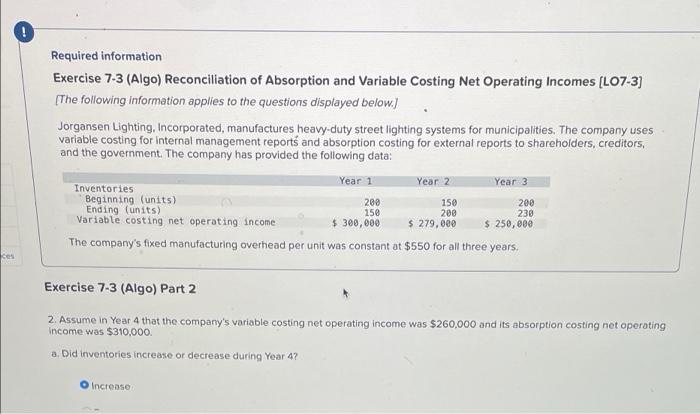 Basic Segmented Income Statement (L07-4) Royal Lawncare Company produces and sells two