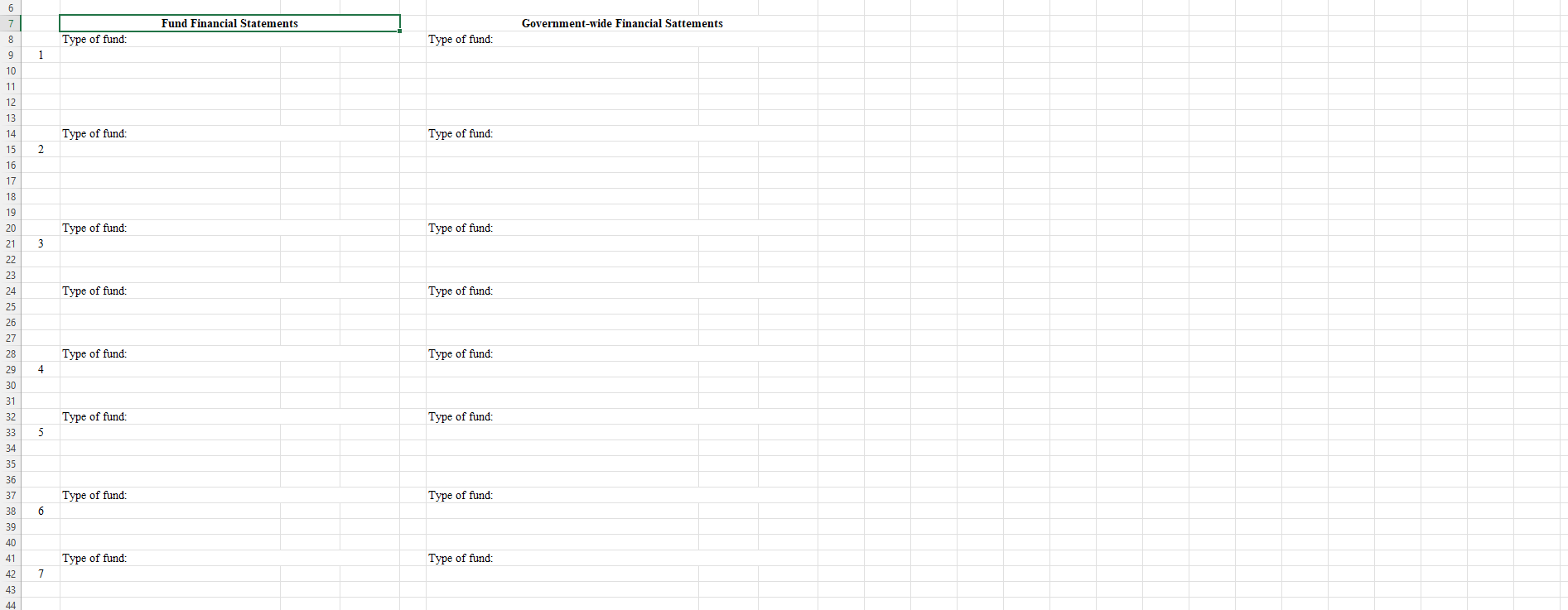 Classify and journalize the different transactions in the corresponding fund Exercise 1