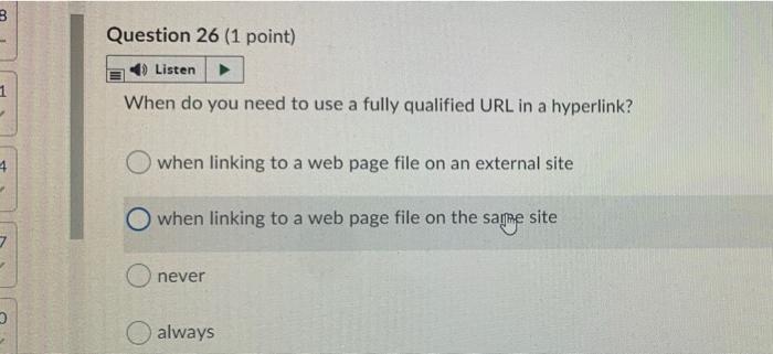an example of what kind of CSS? Green External CSS O Embedded