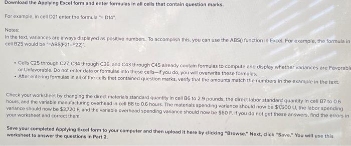 PLEASE PLEASE PROVIDE CELL FORMULAS AND READ INSTRUCTIONS BEFORE PROCEEDING!! Download the