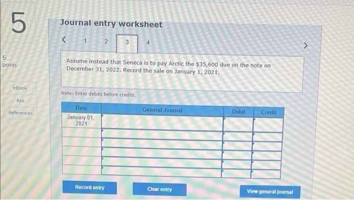 indicating that Seneca will pay Arctic $35,600 on a future date Unless