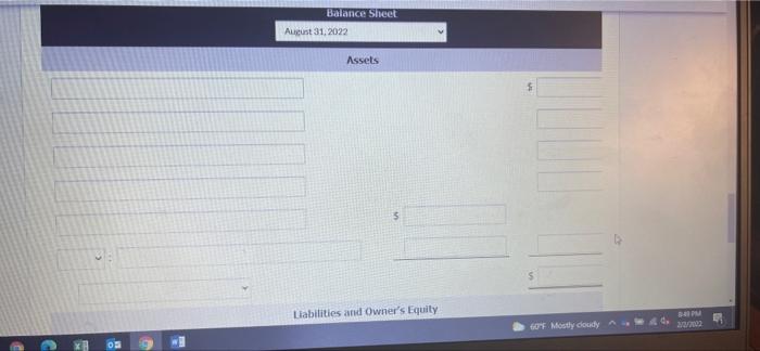 Cash S10,000 $10.000 Accounts Receivable 8.500 9,500 Supplies 2.300 500 Prepaid Insurance