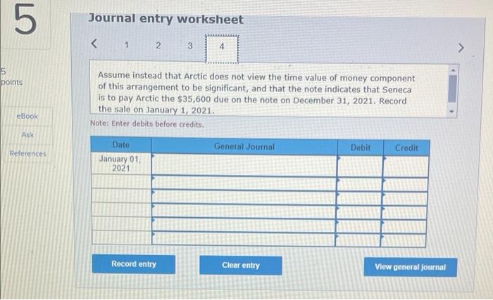 informed otherwise assume that Arctic views the time value of money component