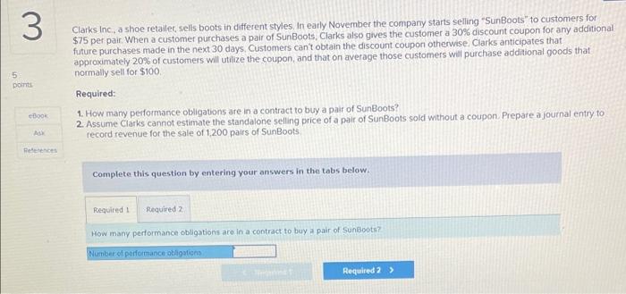 please anwer, will give thumbs up. 3 5 points Clarks Inc., a