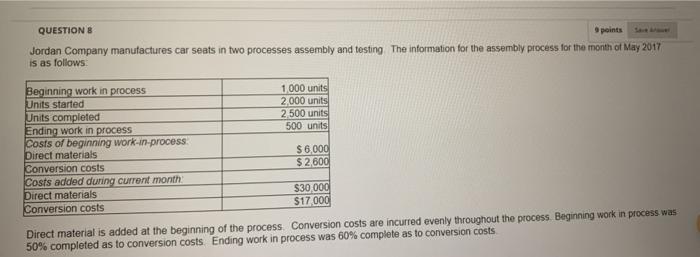  the required : a: prepare a production cost worksheet for the