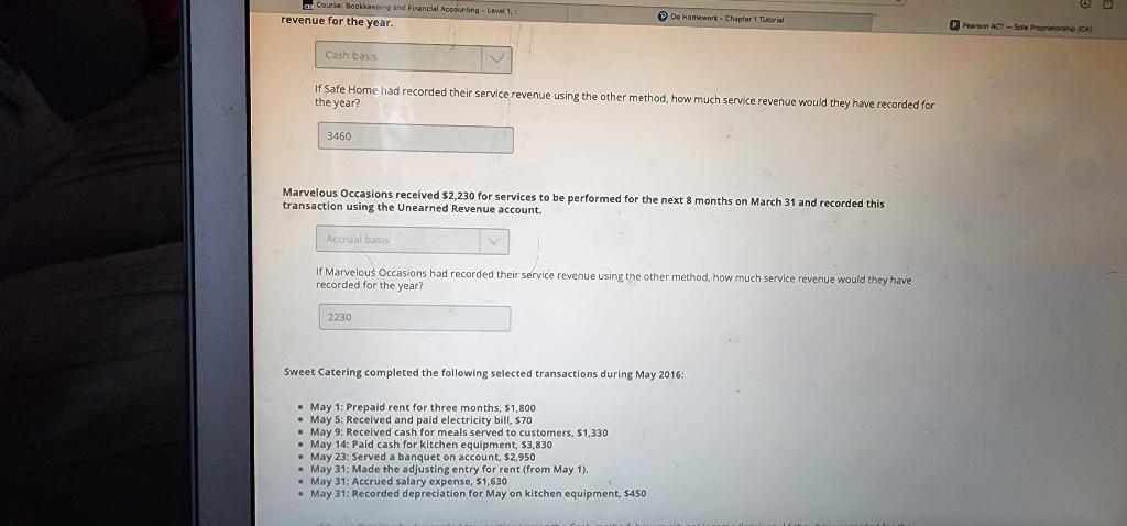  these are two separate questions the first second and forth one