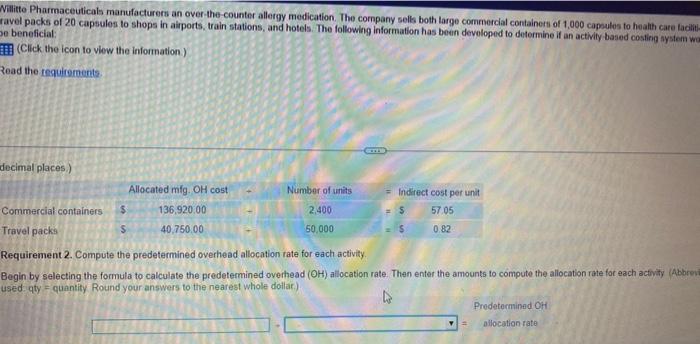 The following information has been developed to dotermine if an artivily based